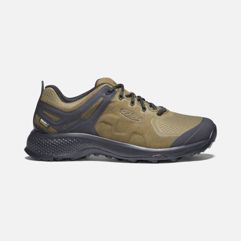 Keen Explore Waterproof Shoes - Men's Dark Olive Black Footwear